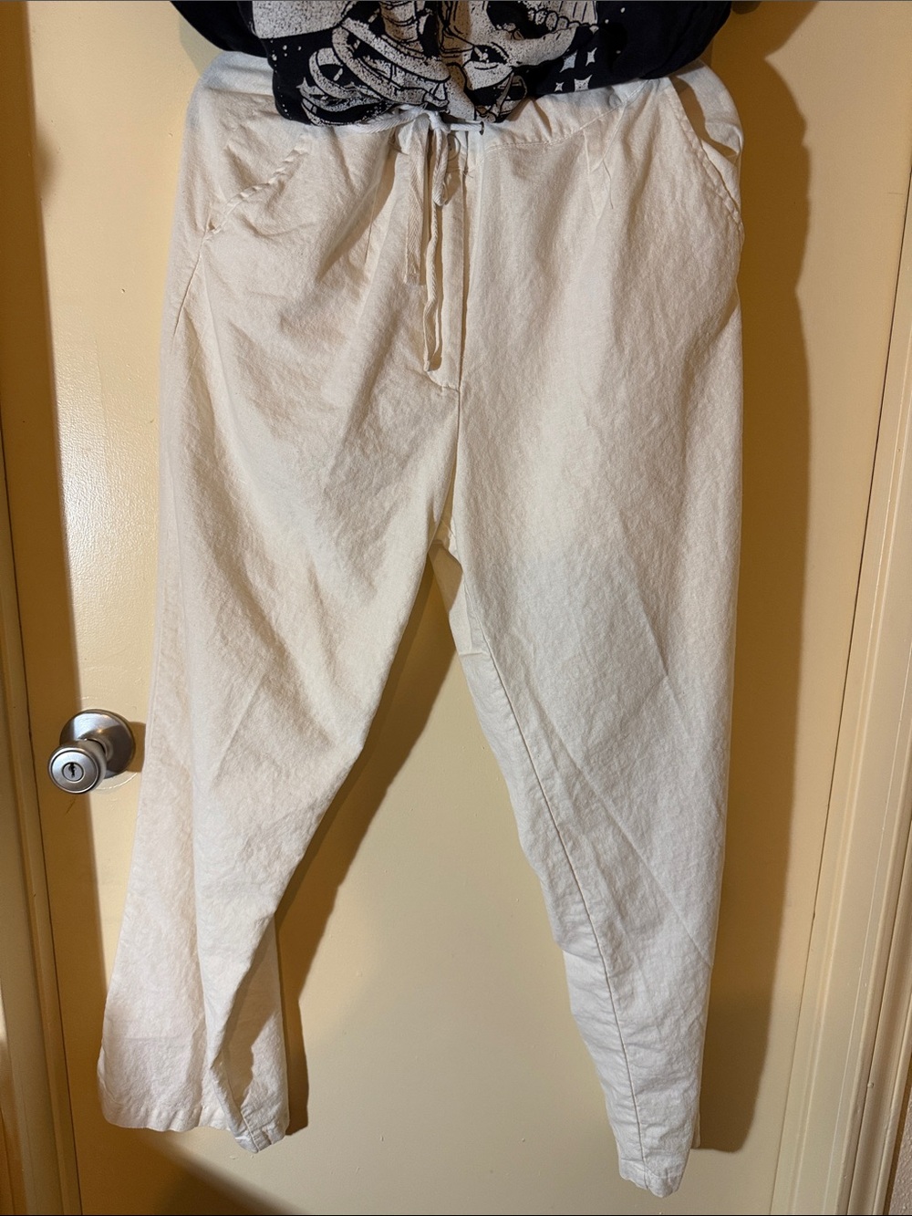 Pants - Linen/Rayon - Taillisime - Off White - New never worn washed once SZ M/L